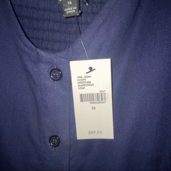 Navy Blue Lane Bryant Dress - Picture 3 of 4